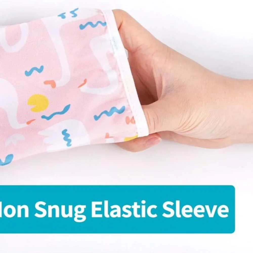 3 Pcs Long Sleeved Bib Set|Baby Waterproof Bibs‎ with Pocket Bundle|Toddler Bib